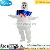 DJ-CO-161 NEW Adult Fancy Halloween Ghostbusters Inflatable Genius Marshmallow Costume