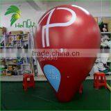 2m Diameter Advertising Inflatable Floating Human Balloon / Advertising Ground Balloon for Promotion