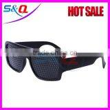 Custom Black Pinhole Glasses With Custom Logo thumbnail-2