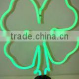 Customer design green bunge bedstraw herb neon light table lamp