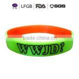 Silicone Wrist Band With Country Logo Printed , Factory Direct Supply Cheap Custom Silicone Bracelet thumbnail-3