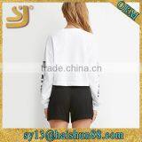 Real Graphic Cropped 100% Polyester Custom Sweatshirts and Hoodies Quality Choice thumbnail-4