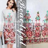 Best-Selling Cord Embroidery Design On Polyester Fabric Curtain Fabric thumbnail-4