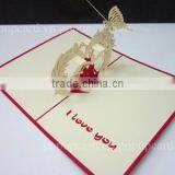 Couple in Love 3d Pop up Greeting Card thumbnail-2