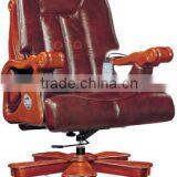 Antique Luxury PU Leather Boss Massage Chair With Solid Wood Base (FOH-A1312) thumbnail-1