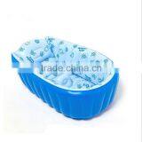Cream Color Inflatable Pvc Baby Bath Tub,fold-able Baby Bath Tub thumbnail-4