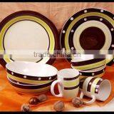 Dots Design Stoneware Tableware Made in China 16pcs Ceramic Dinnerware and Stoneware Dinner Set thumbnail-2