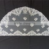 Spanish beige traditional style noble classic embroidery lace vel chapel veil cathedral veills