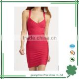 Rose red spaghetti strap summer dresses for women fashion womens clothing