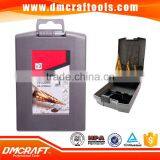 3pc HSS High Speed Steel Cone Step Drill Cutter Bit Set For Wood/Steel