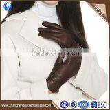 2016 Fashion Ladies Cashmere Lined Sheepskin Leather Smart Touch Gloves thumbnail-1