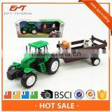 Plastic friction farm tractor farm truck toys for kids