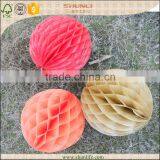 Christmas Decoration Handmade Round Tissue Paper Honeycomb Balls thumbnail-3