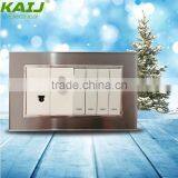 Cheap Price Pakistan Style 4 Gang Switch One Satellite Socket thumbnail-3