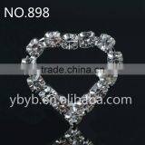 Hot ! Small Rhinestone Ribbon Button For Wedding Invitation-898 thumbnail-1