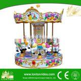 Outdoor Merry Go Round Amusement Mini Carousel Roundabout Horse Rides thumbnail-3