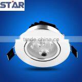 Star New Type Patent SMD Led Ceiling Light 3w Round Silver Factory Direct Price thumbnail-4