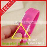 Cheap Price Wholesale Colourful Fashional Led Geneva Silicone Watch thumbnail-4