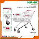 supermarket push cart metal shopping trolley cart