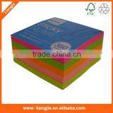 Die Cut Neon Self Adhesive Paper Cube,sticky Note Block