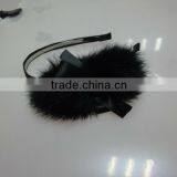 Mink Fur Hair Accessories Hair Bands for Girls, Fluffy Hair Band thumbnail-1