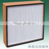 Wooden Frame Clean Room Hepa Air Filter Manufacturer