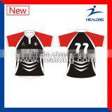 China Custom Sublimation Wholesale Spandex Team Set Rugby Jersey Shirts Unifroms thumbnail-1