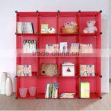 DIY Red Boocase Shelf Can Accommdate Books and Toys