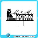 Acrylic Monogram Cake Topper,bride and Groom Wedding Cake Toppers , Name Cake Topper thumbnail-1