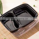 Yoyo Check Now 2 Compartment 1000ml Plastic Black Write Clear Food Storage Container thumbnail-4