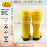 Light Yellow PVC Safety Boots /Cheap Safety Boots/PVC Work Boots thumbnail-3