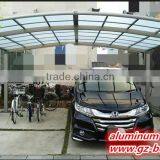 White Metal Frame Foldable Car Garage Polycarbonate Aluminum Frame Carport thumbnail-3