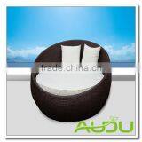 Audu Contemporary Daybed - Black Rattan Outdoor Daybed With Cushions thumbnail-5