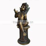 Garden Bronze Children Statue Carving thumbnail-1