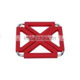 Silicone Stainless Steel Placemat Trivet Table Mat Heat Resistant for Bowl Plate Cup thumbnail-6