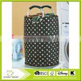 Polka Dot Jumbo Clothing Hamper - Helps Carry Heavy Loads thumbnail-1
