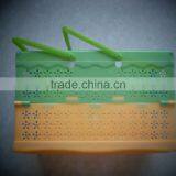 High Quality Cheap Price Food Grade Plastic Shopping Basket/plastic Organizer Baskets/colorful Plastic Basket thumbnail-3