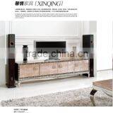 E368 Latest and Modern Design Stainless Steel Base MDF TV Cabinet thumbnail-2