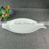 New Design Restaurant Ceramic Long Fish Plate Wholesale thumbnail-2