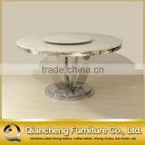 Mirrored Dining Table Marble Round Dining Table Malaysia Restaurant Furniture thumbnail-3