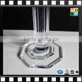 High Transparent Acrylic Flower Table Modern Wholesale PMMA Sied Table Clear Plastic Table Stool From China Manufacturer thumbnail-4