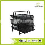 Hot Sale 4-Tier Metal Mesh Document Tray,Durable Desk Tray,Document Organizer thumbnail-1