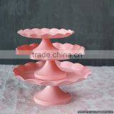 Pink Colour Beautiful Metal Cake Stand thumbnail-1
