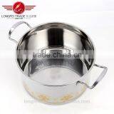 Factory Stocked Wholesale Beautiful Decal Stainless Steel Cookware Pot / Camping Pot thumbnail-6