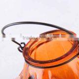 Portable Pumpkin Shaped Glass Candle Holder thumbnail-2
