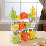 Colorful Kitchen Ceramic Canister Set thumbnail-2