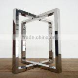 Modern Chrome Base Dining Table Feet for Wood Furniture Design thumbnail-4