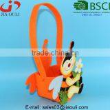 BSCI Audit Factory Home Decor Beautiful Non-woven Fabric Bee Shape Basket, Cheap Decorative Baskets thumbnail-3