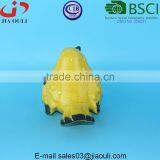 BSCI Audit DEHUA Factory EASTER Decorations Crakle Glazed Yellow Ceramic Bird Figurine Home Decor Accents thumbnail-3