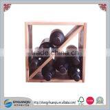 Stackable Wine Storage Rack, Unfinished Country Pine-24 Bottles thumbnail-1